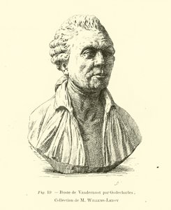 Popiersie Henri Van der Noota, belgijskiego rewolucjonisty autorstwa Belgian School