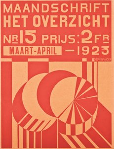 Okładka do numeru marzec-kwiecień 1923 czasopisma „Het Overzicht”, 1923 autorstwa Belgian School
