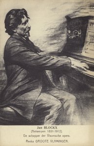 Jan Blockx, belgijski kompozytor, pianista i pedagog (1851-1912) autorstwa Belgian School