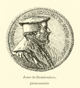 Joos de Damhouder, flamandzki prawnik autorstwa Belgian School