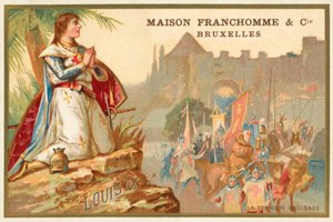 Ludwik IX Francji i ósma krucjata autorstwa Belgian School