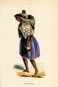 Rdzenna Amerykanka z Quito, Ekwador autorstwa Belgian School