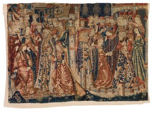 Gobelin, Zaręczyny i małżeństwo „Les Fiancailles et le Marriage de Marie de Bourgogne et de Maximilien”, z Tournai lub Brukseli autorstwa Belgian School