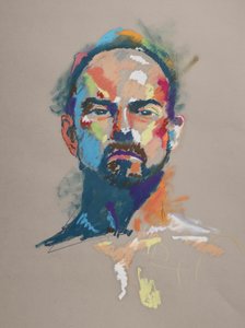 Color Study 10, 2023 (pastel na papierze) autorstwa Ben Benet
