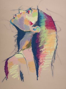 Color Study 15, 2023 (pastel na papierze) autorstwa Ben Benet