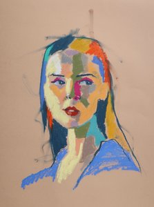 Color Study 20, 2023 (pastel na papierze) autorstwa Ben Benet