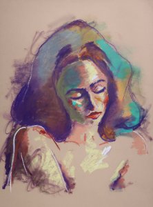 Color Study 7, 2023 (pastel na papierze) autorstwa Ben Benet