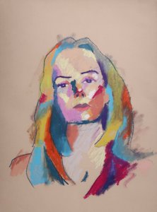 Color Study 8, 2023 (pastel na papierze) autorstwa Ben Benet