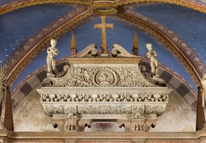 Krypta, Arka Świętych Marcelina i Piotra Egzorcysty, Sarkofag z figurami Św. Marcelina i Św. Piotra Egzorcysty, Benedetto Briosco 1506-08