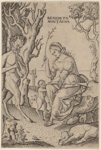 Rodzina Satyrów autorstwa Benedetto Montagna
