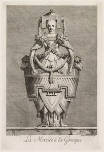 Grecka maskarada: płyta grecka panny młodej 6, 1771. autorstwa Benigno Bossi