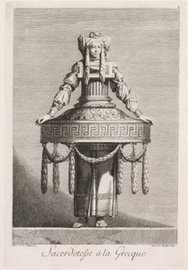 Grecka maskarada: tablica greckiej kapłanki 8, 1771.