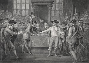 Oliver Cromwell rozwiązuje Długi Parlament