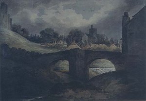 Miasto Brecon i most autorstwa Benjamin Barker