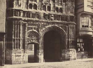 Christchurch Gateway, Canterbury, 1854, wydrukowany 1857.