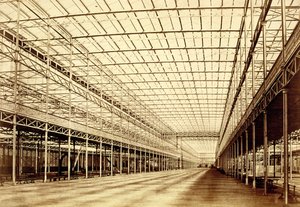 The Nave w Crystal Palace, Hyde Park, marzec 1852 (odbitka albumowa z negatywu kalotypu)