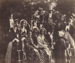 Grupa weselna, ok. 1852 lub 1853 (zdjęcie) autorstwa Benjamin Brecknell Turner