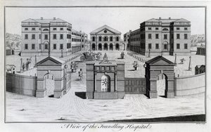 Widok szpitala Foundling, 1756