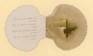 Ilustracja do broszury zatytułowanej Sea Shells (kolor lito)