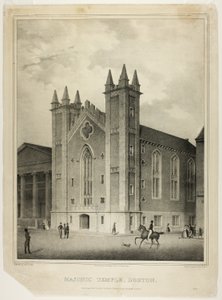 Świątynia masońska, Boston autorstwa Benjamin F. Nutting