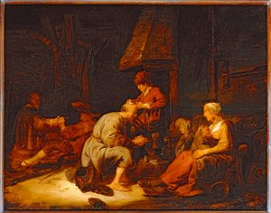Działanie szkła powiększającego. 1630 ...