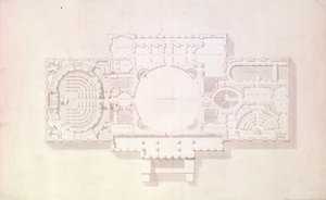 Plan głównej historii Kapitolu, USA, 1806 r.