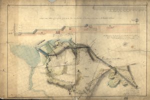 Odcinek północnego biegu kanału od przypływu w rzece Elk we Frenchtown do rozwidlenia [dąb] na bagnach pana Rudulpha: [Chesapeake and Delaware Canal, część Maryland]