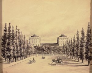 Kapitol Stanów Zjednoczonych z Pennsylvania Avenue, c.1814