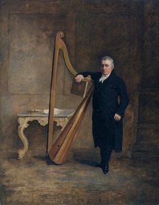 Harfista rodziny Corbetów z Griffith Owen, ok. 1812 r. (olej na płótnie) autorstwa Benjamin Marshall