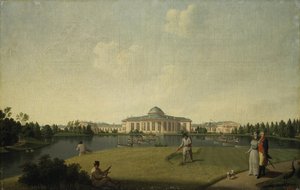 Widok Pałacu Taurydzkiego z Ogrodu, przed 1797 r.