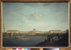 Pałac Taurydów widziany od strony Newy (Sankt Petersburg). Obraz Benjamina Patersena (1748-1815), olej na płótnie autorstwa Benjamin Patersson