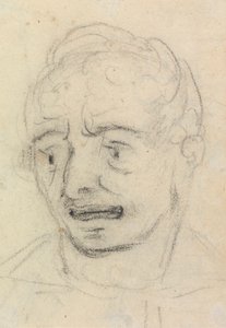 Portretowe studium wyrazu twarzy mężczyzny autorstwa Benjamin Robert Haydon