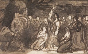 Studium Chrystusa wskrzeszającego Łazarza autorstwa Benjamin Robert Haydon