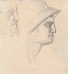 Studium męskich głów autorstwa Benjamin Robert Haydon