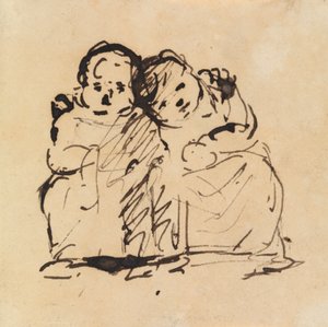 Studium dwojga dzieci autorstwa Benjamin Robert Haydon