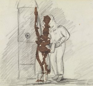 Studium dwóch postaci stojących razem autorstwa Benjamin Robert Haydon
