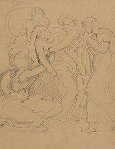 Studium dramatycznej sceny autorstwa Benjamin Robert Haydon