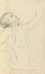Studium siedzącego mężczyzny autorstwa Benjamin Robert Haydon