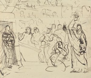 Studium zmartwychwstania Łazarza autorstwa Benjamin Robert Haydon