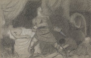 Zabójstwo Duncana - Makbet ze sztyletami autorstwa Benjamin Robert Haydon