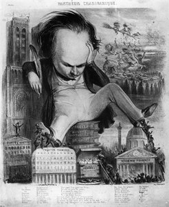 Karykatura Victora Hugo (1802-1885) z „Le Pantheon Charivarique”, XIX w.