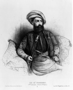 Giuseppe Vantini (lub Vaniti), znany również jako Yusuf lub Yousouf (1809-1866), dowódca Spahis (Armia Afrykańska) (rysunek)