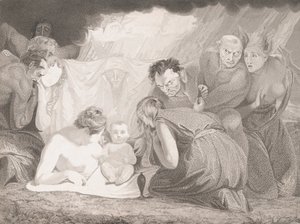 Niemowlę Szekspir z udziałem natury i pasji, 1799.