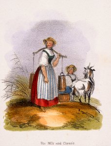 Na mleko i ser, c1845 autorstwa Benjamin Waterhouse Hawkins