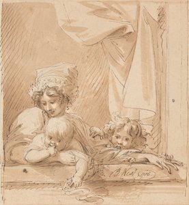 Matka i dwoje dzieci autorstwa Benjamin West