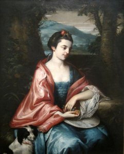 Ann Allen, późniejsza pani John Penn autorstwa Benjamin West