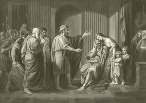 Wygnanie Cleombrotusa autorstwa Benjamin West