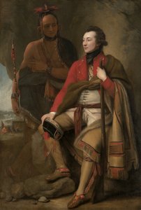 Pułkownik Guy Johnson i Karonghyontye (kapitan David Hill) autorstwa Benjamin West