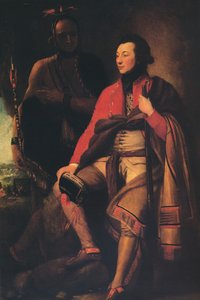 Pułkownik Guy Johnson i Kapitan Karonghyontye David Hill, 1776 r autorstwa Benjamin West