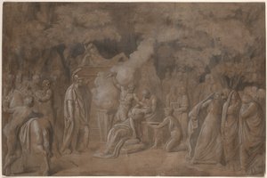 Śmierć Ifigenii (?) autorstwa Benjamin West